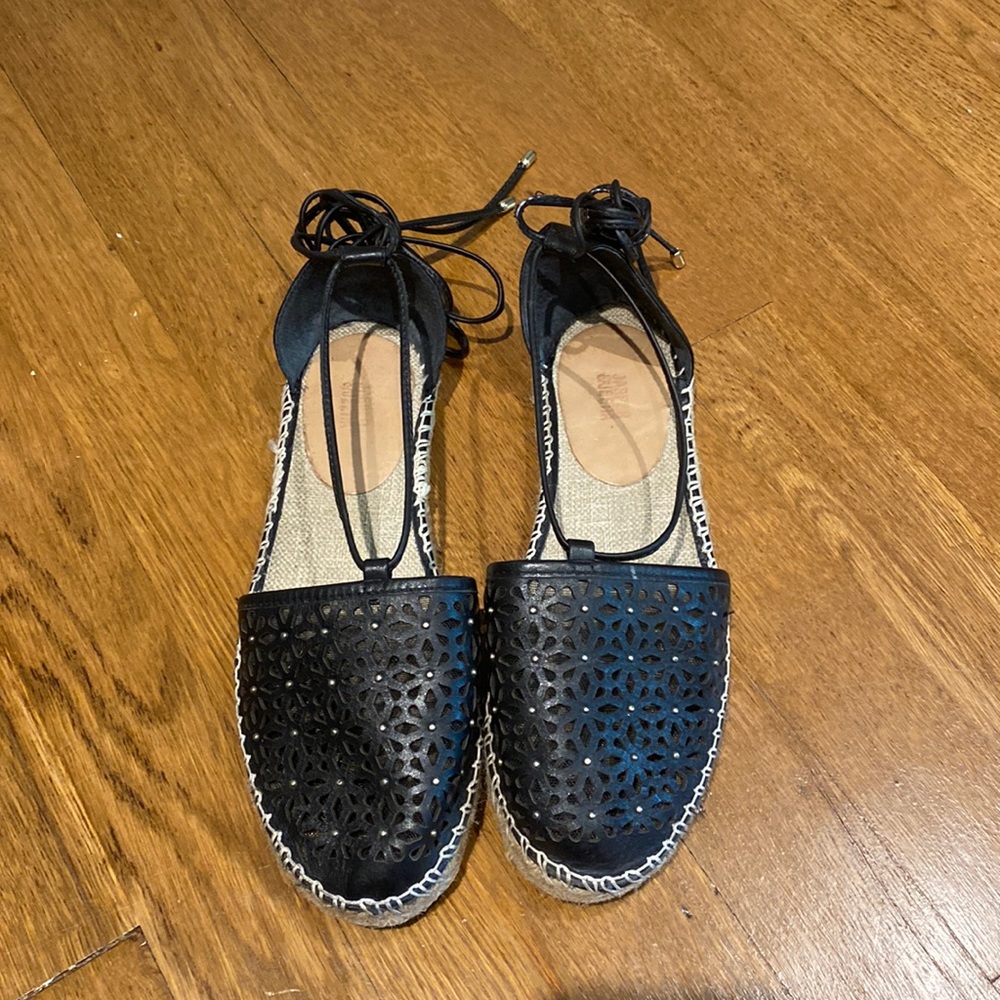 Anthropologie Jasper & Jeer Floral Cutout Espadrilles